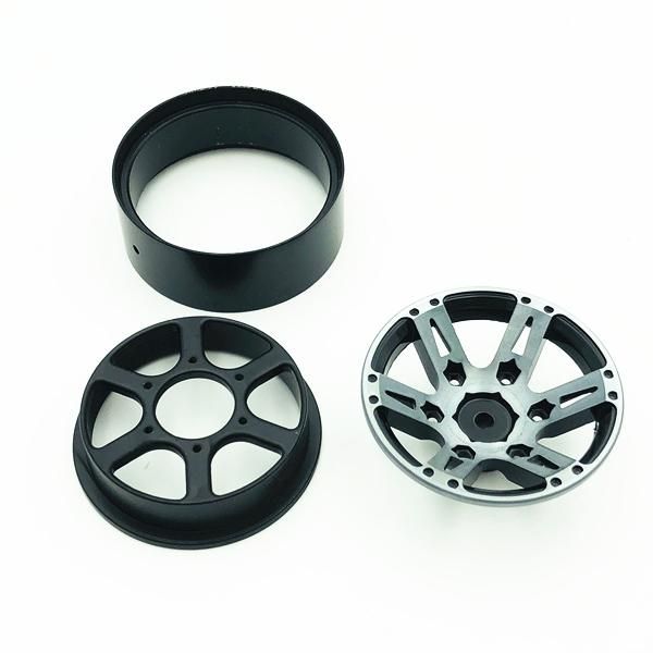 4Pcs Rc Rock Crawler Wheel Rim 1.9 Inch Beadlock For 1/10