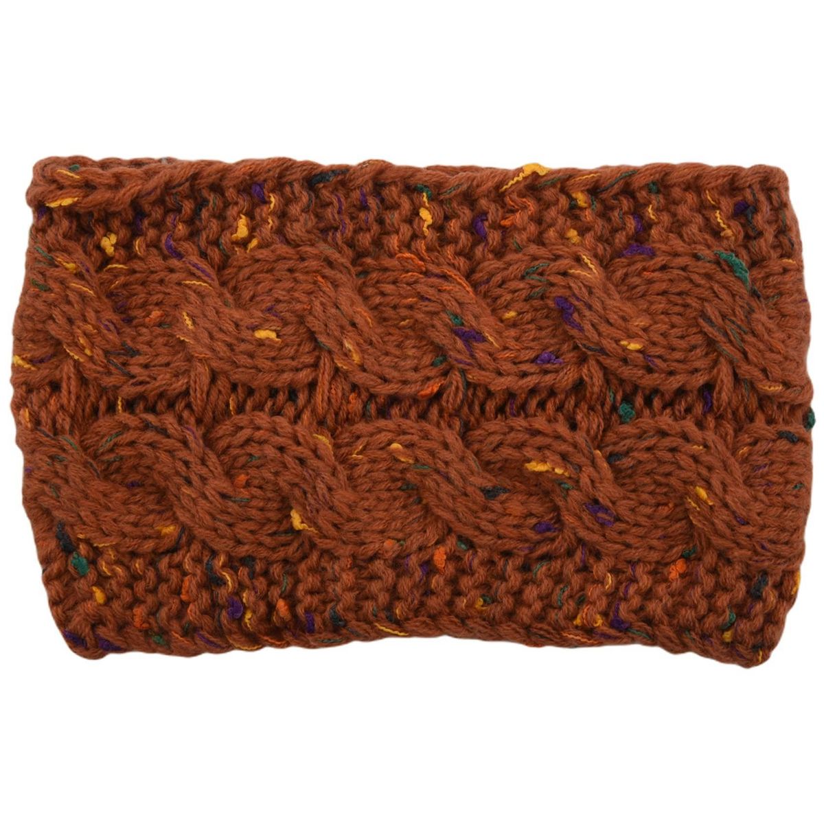 Rust Ear Warmer Headband For Women Hair