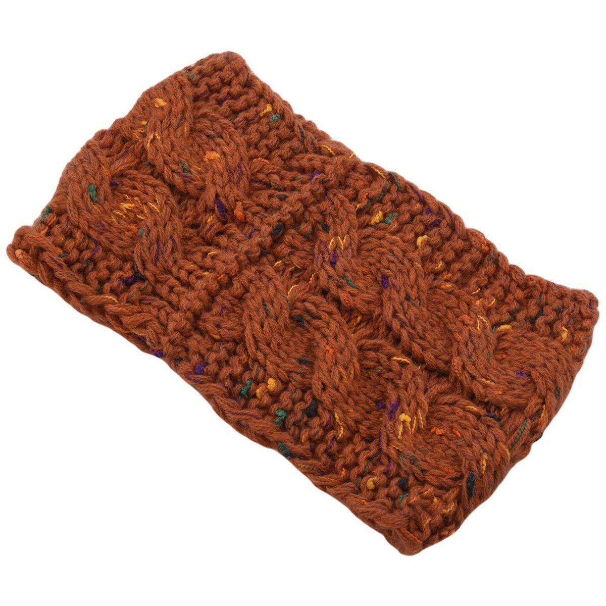 Rust Ear Warmer Headband For Women Hair