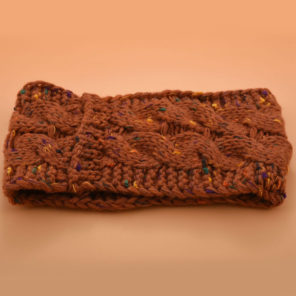 Rust Ear Warmer Headband For Women Hair