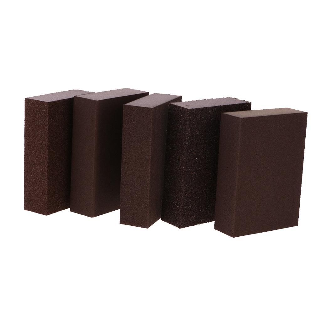 Pack Of 5  Foam Sanding Sponge Block Double Sided