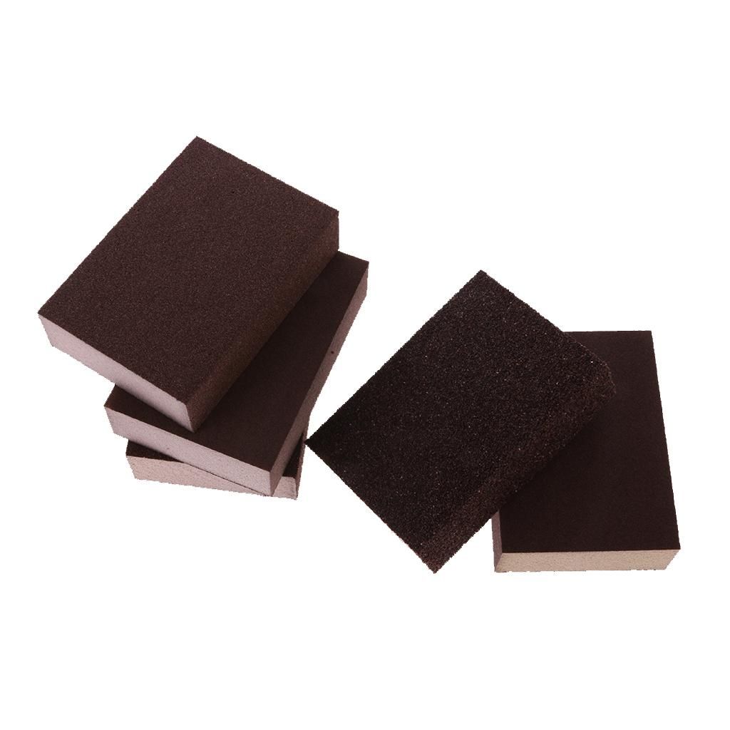 Pack Of 5  Foam Sanding Sponge Block Double Sided