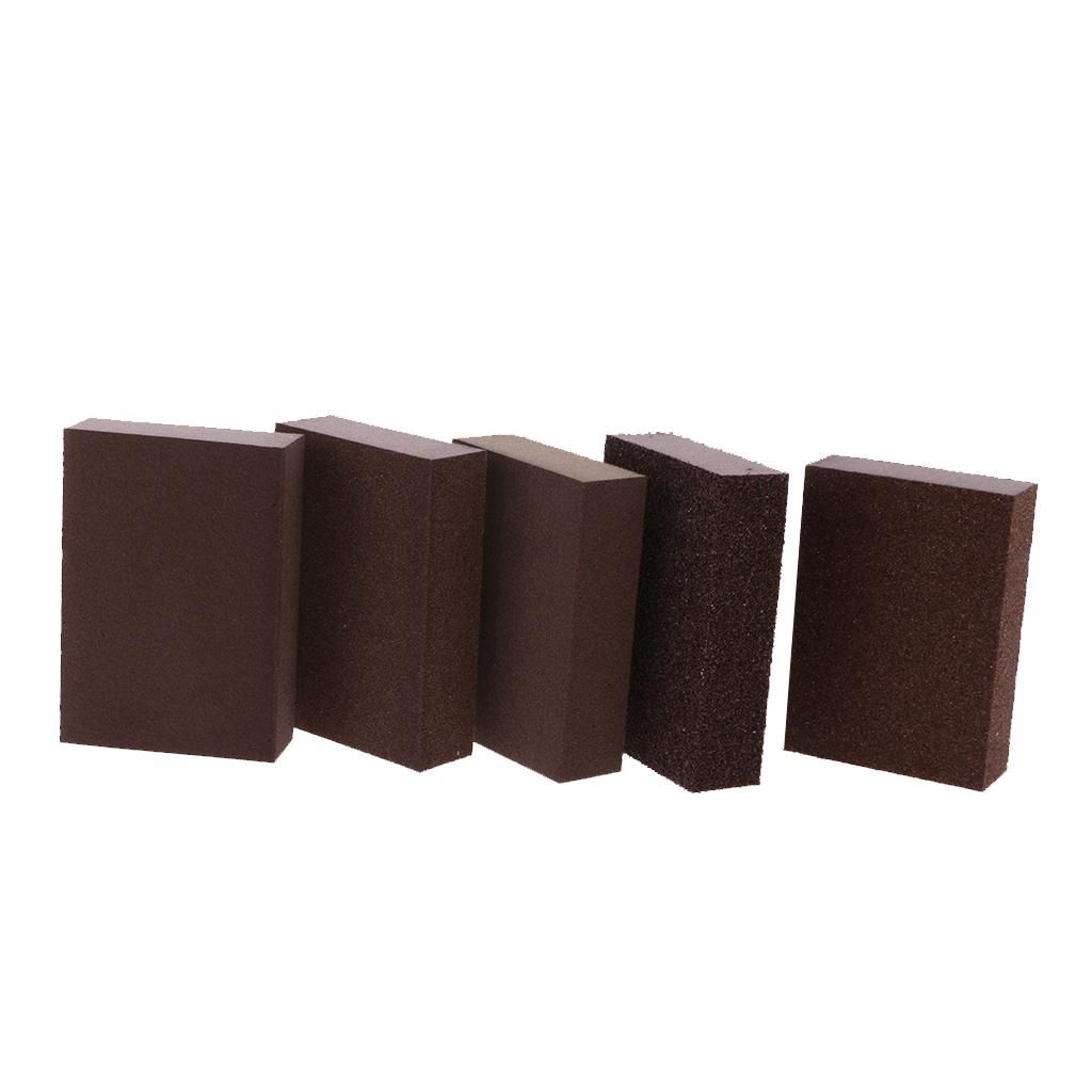 Pack Of 5  Foam Sanding Sponge Block Double Sided