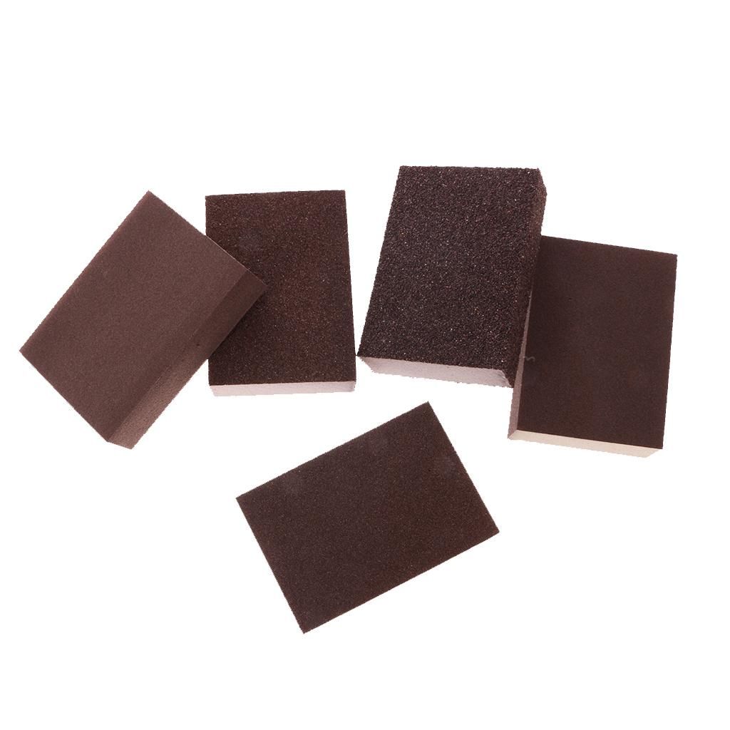 Pack Of 5  Foam Sanding Sponge Block Double Sided