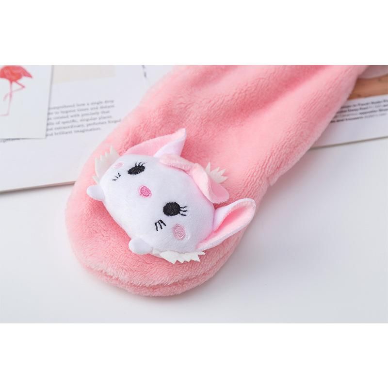 Boys And Girls Coral Fleece Scarf Autumn And Winter Thickened Warm Scarf Windproof Cross S