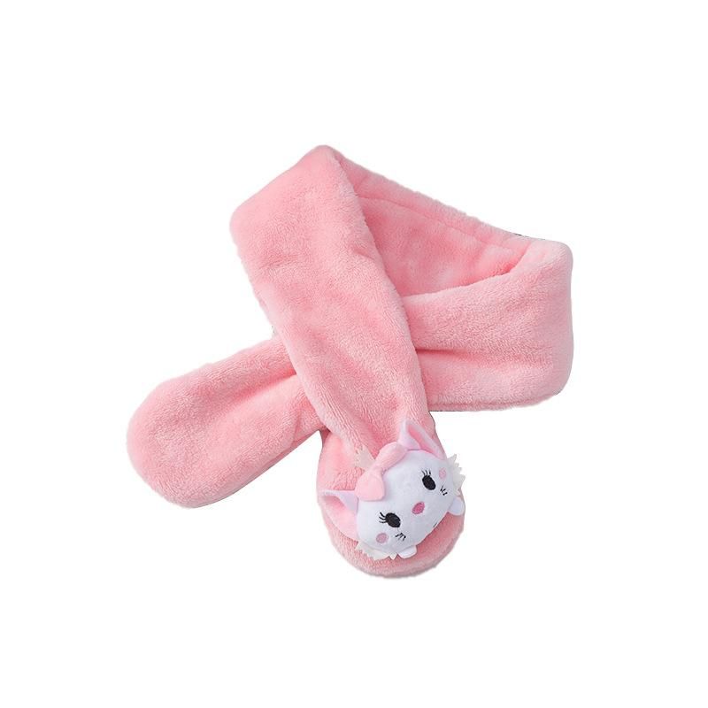 Boys And Girls Coral Fleece Scarf Autumn And Winter Thickened Warm Scarf Windproof Cross S