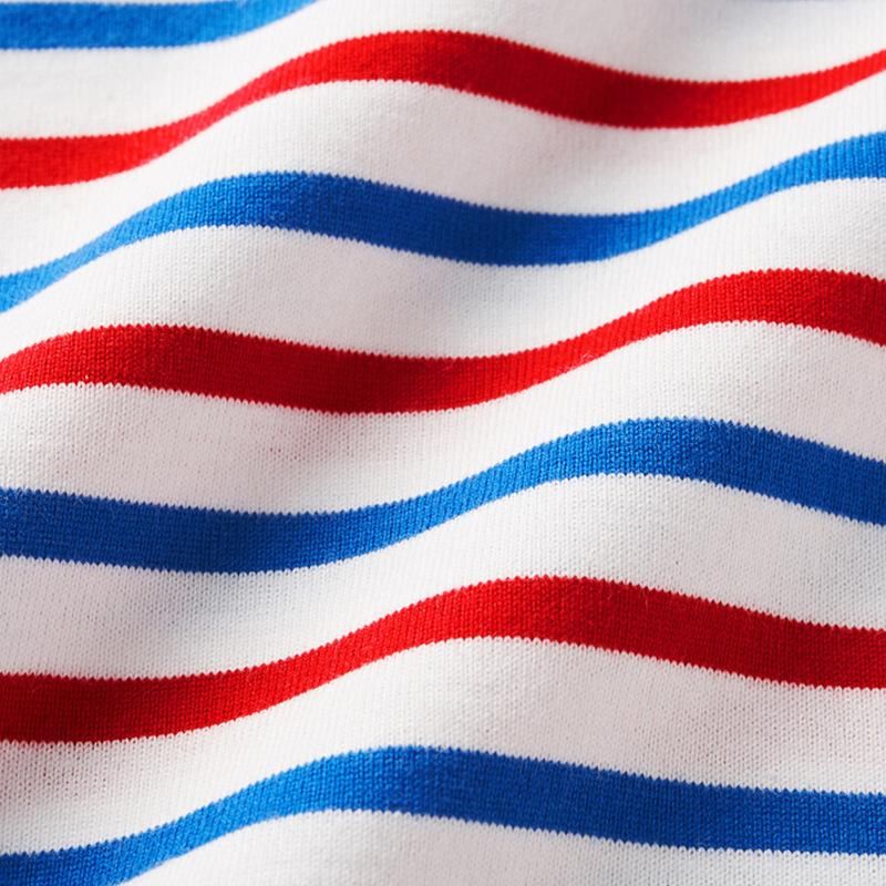 New Boys And Girls Baby Mk Classic Cotton Multi-Color Yarn-Dyed Color-Stripes Single Jerse
