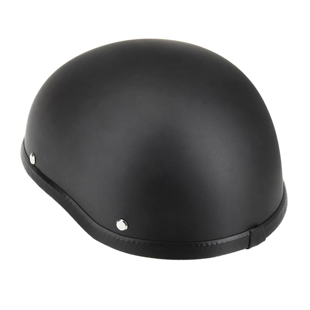 Motorcycle Half Open Face Helmet Matt Black Protection Shell Helmet for Scooter Bike