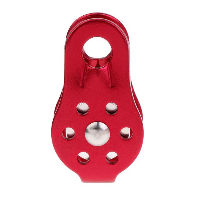 2 Pieces Small Compact 20KN General Purpose Fixed Side Climbing Pulley