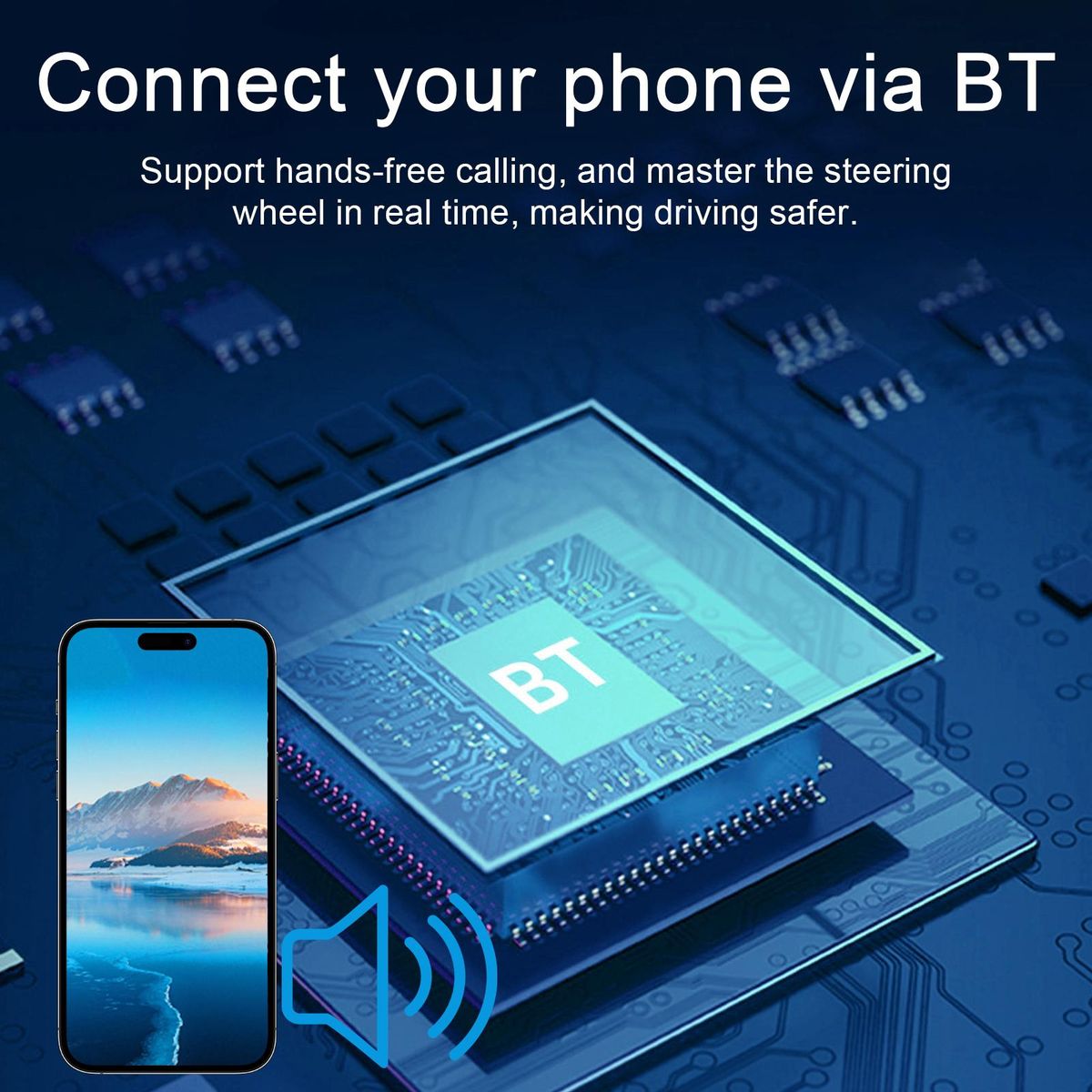 7 Inch Single Din Car Stereo with Telescopic Touchscreen FM Radio BT MP5 Player Support Carplay Android Auto Phone Link Hands-Free Calling TF/UBS/AUX-IN Reverse Picture Steering Wheel Control