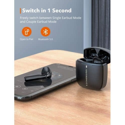 Soundliberty 92 Wireless Bluetooth Earbuds With Charging Case & Smart Touch Control Ipx8 W