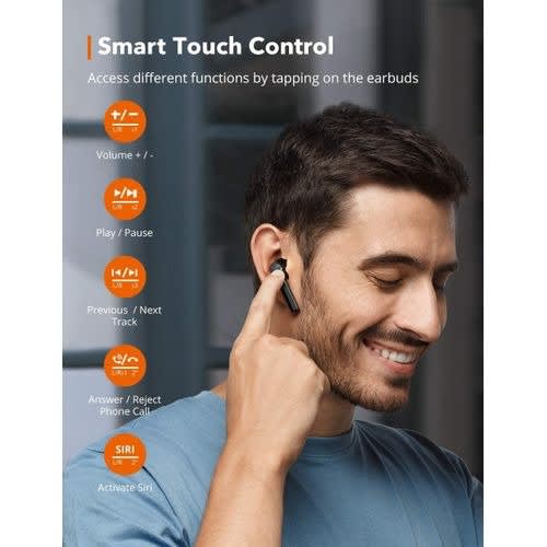 Soundliberty 92 Wireless Bluetooth Earbuds With Charging Case & Smart Touch Control Ipx8 W