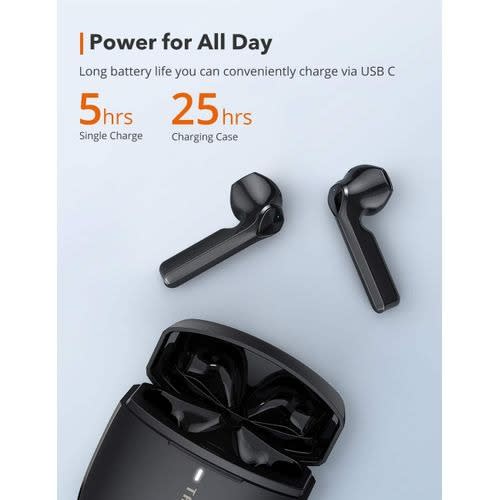 Soundliberty 92 Wireless Bluetooth Earbuds With Charging Case & Smart Touch Control Ipx8 W
