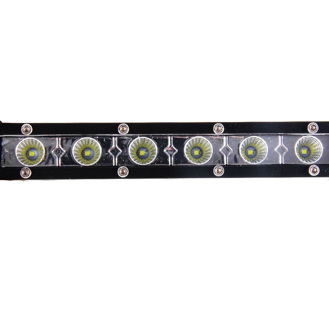 DC 10-30V 18W 2300LM 6500K Waterproof Vehicle Car Boat Marine External Work Lights Emergency Lights 60 Degrees Adjustable Flood Light LED Car Bulbs With 6 Intense CREE LED Lights(White Light)