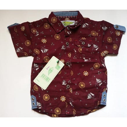 Baby Boy Shirt - Wine