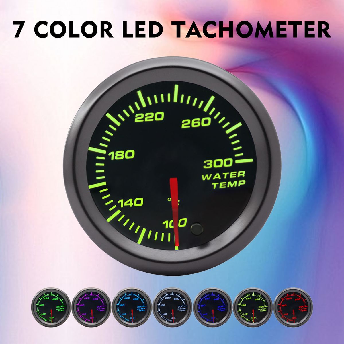 Gauge Meter Kit  52mm Diameter Smoked Lens GlowShift Tinted