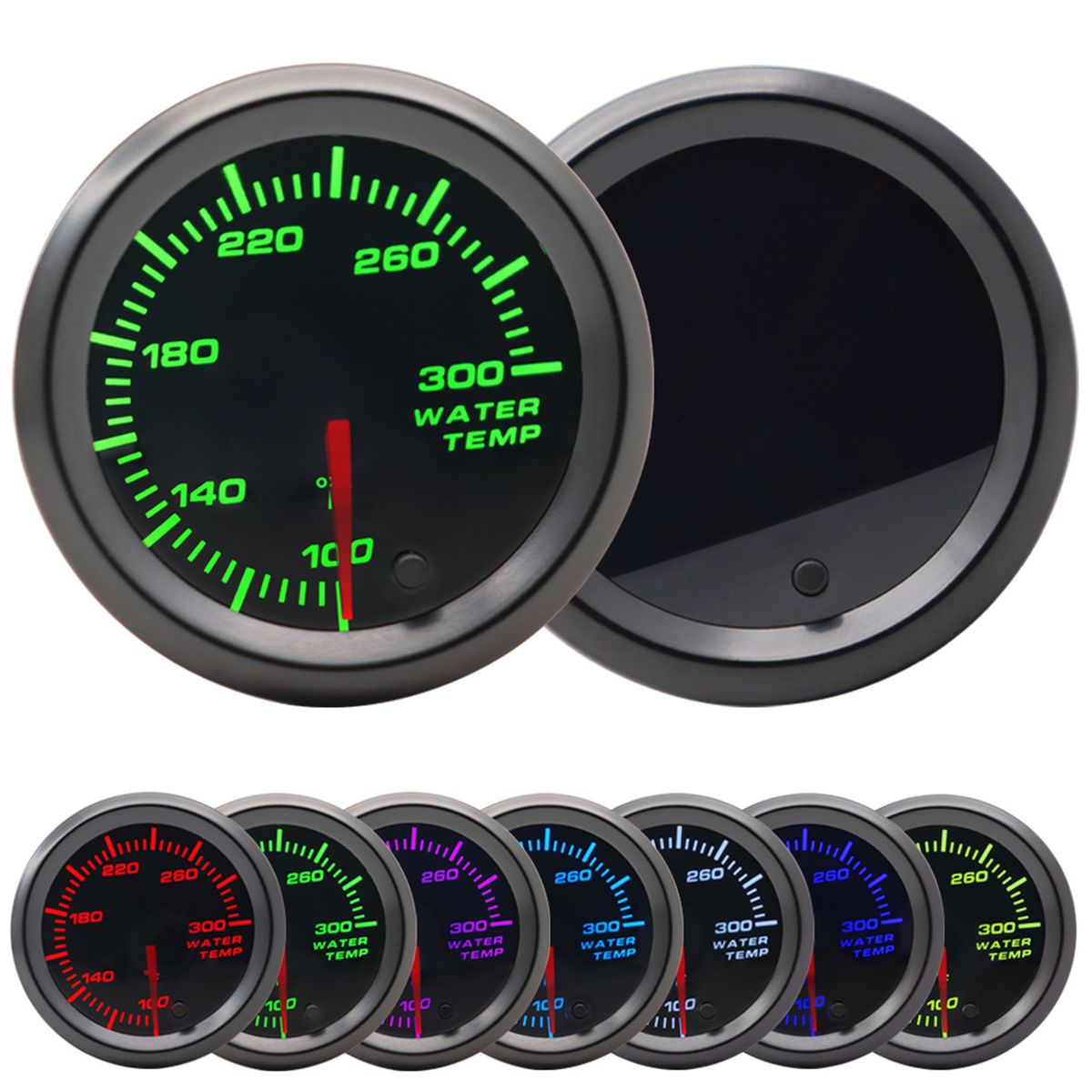 Gauge Meter Kit  52mm Diameter Smoked Lens GlowShift Tinted