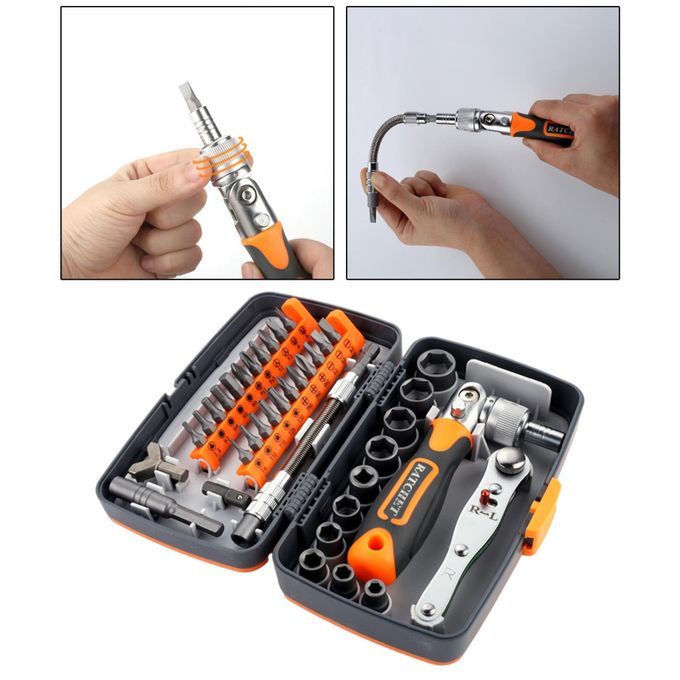 Ratchet Screwdriver Set Hand Tools For Home Maintenance Emergency