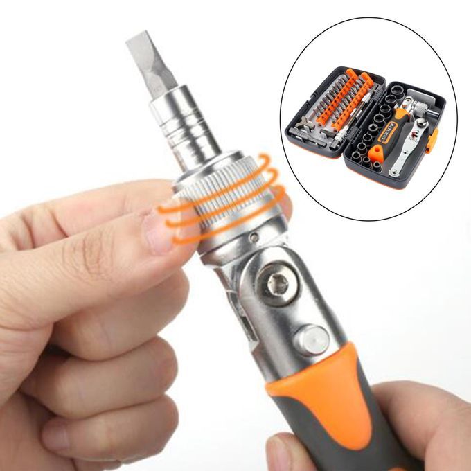 Ratchet Screwdriver Set Hand Tools For Home Maintenance Emergency