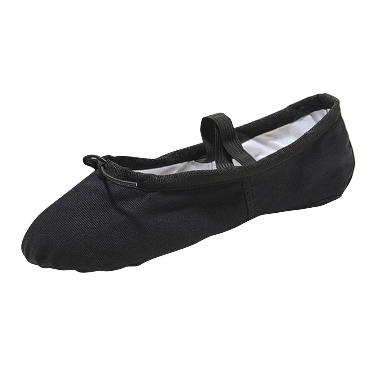 Lightweight Girls Canvas Ballet Shoes Ballet Slipper For Kids Black 35