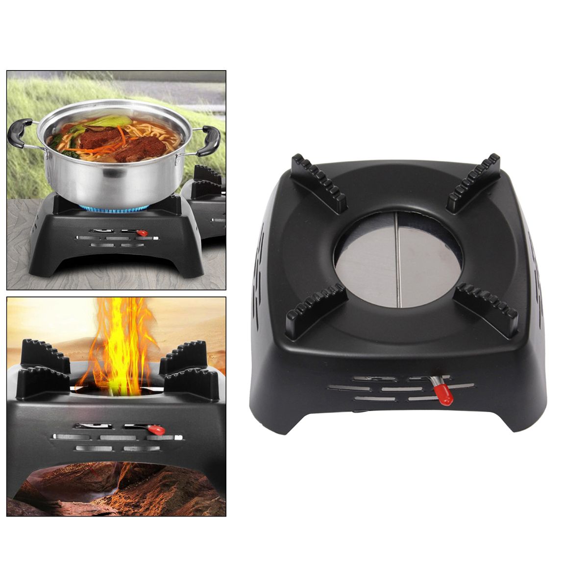 Camping Stove Stoves Portable Propane Alcohol Black