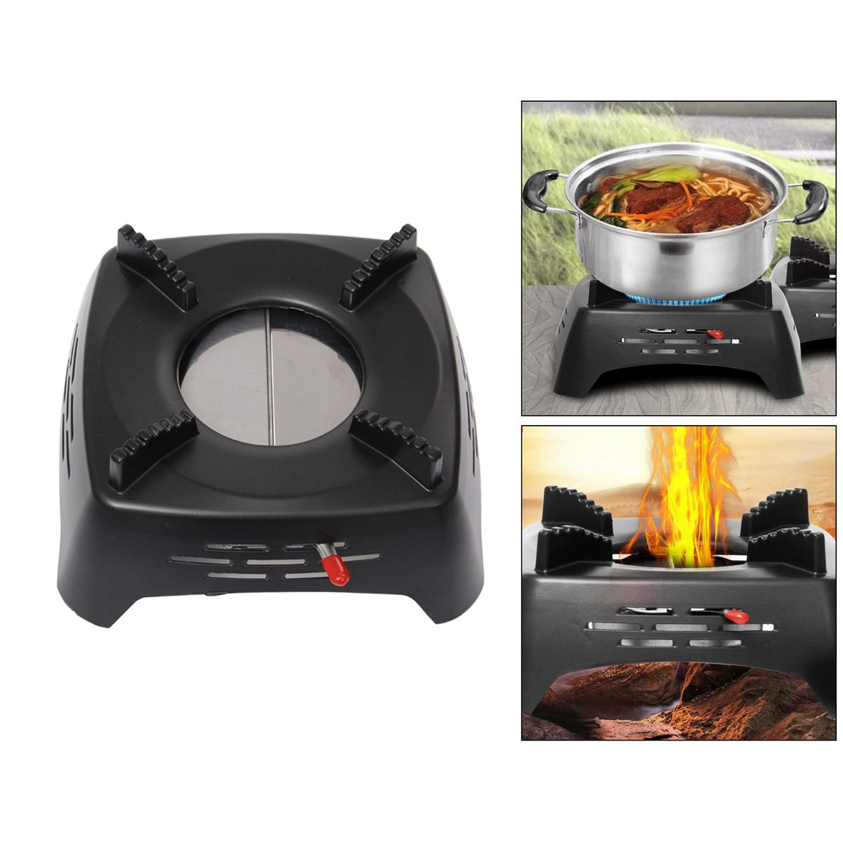 Camping Stove Stoves Portable Propane Alcohol Black