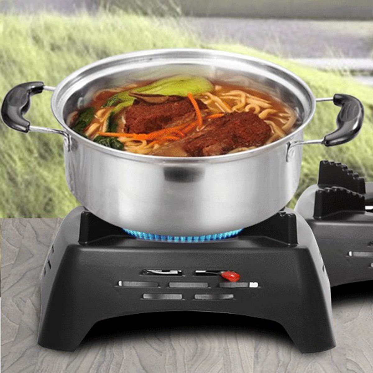 Camping Stove Stoves Portable Propane Alcohol Black