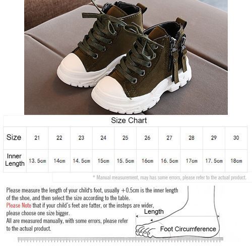 Boys Mid-cut Short Outdoor Single Martin Boots All-match Children's Green Shoes