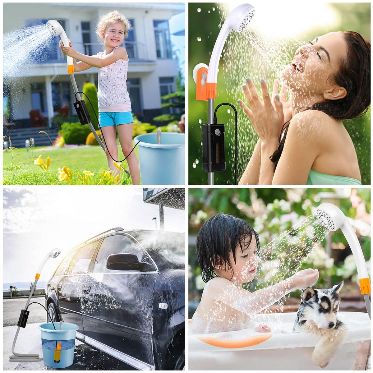 Portable Camping Shower With Hose Electric Shower For Tent Beach
