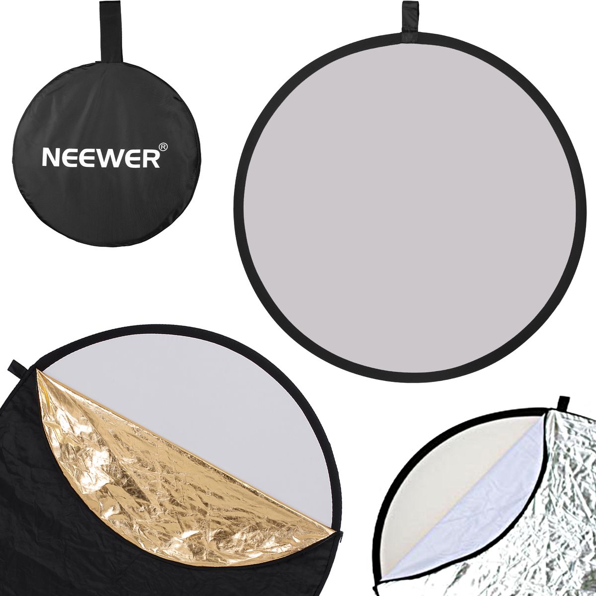 43 Inch Light Reflector 5-in-1 Collapsible With Bag