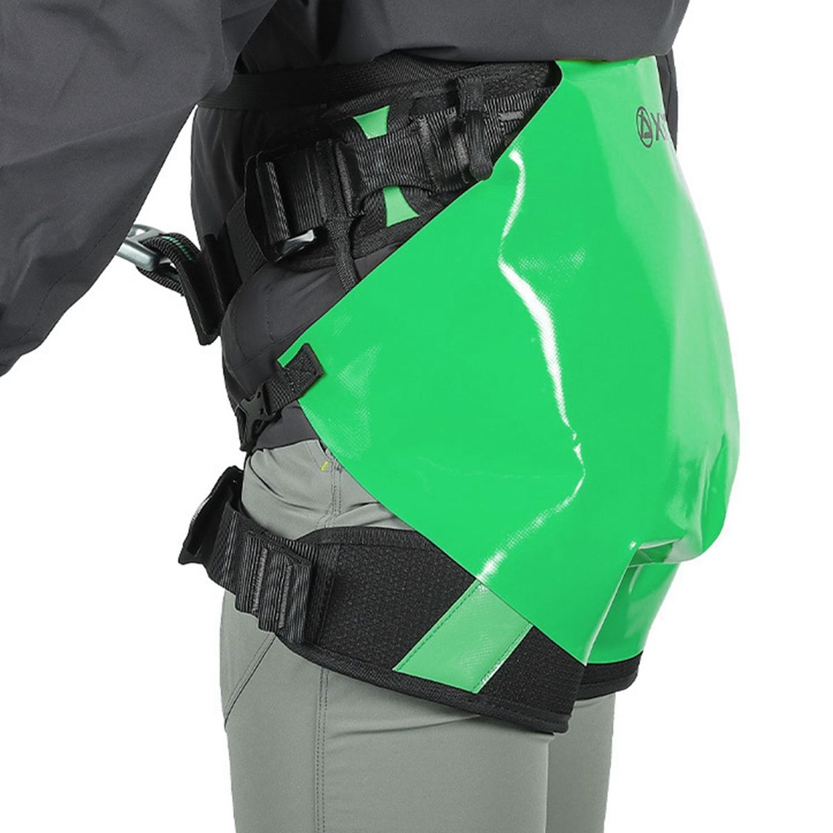Rock Climbing Safety Harness Seat Cushion Breathable Green