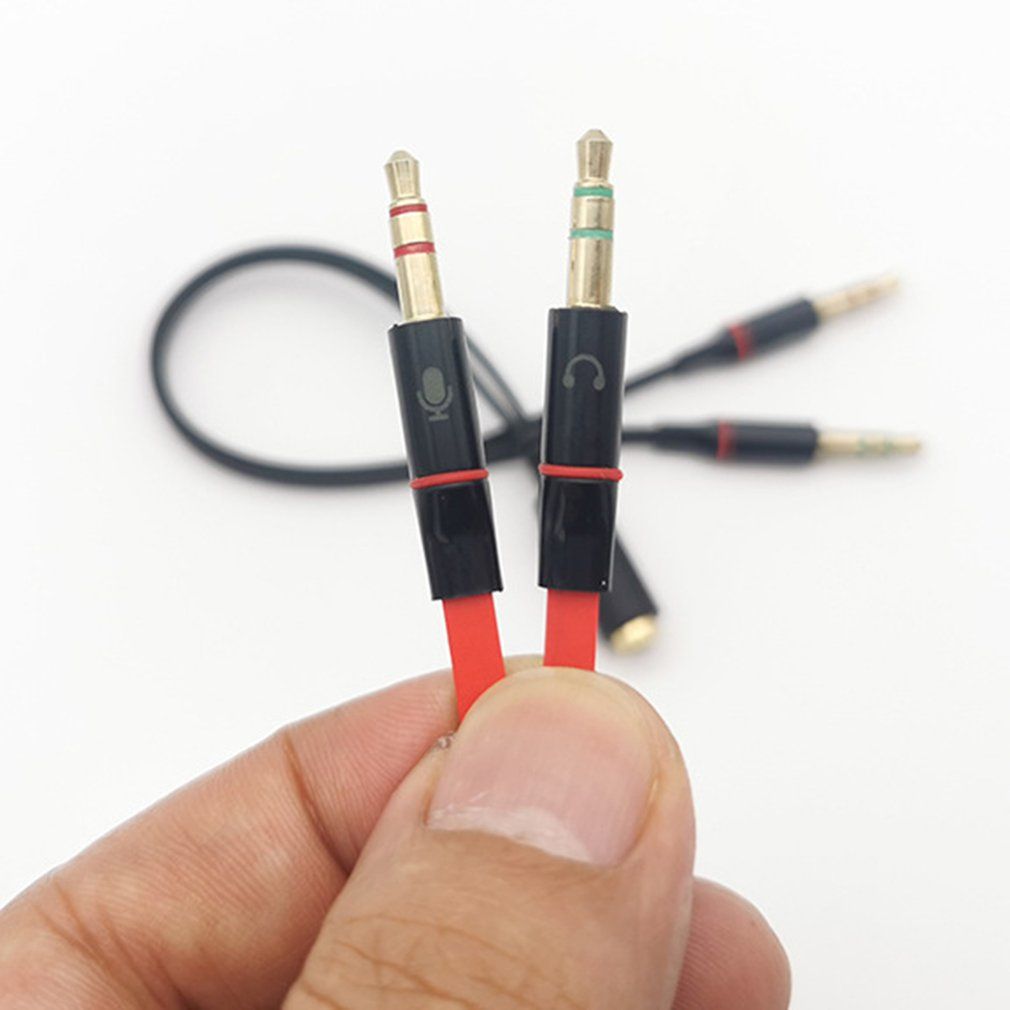 Earphone Microphone Splitter 3.5mm TPE Audio Splitter Adapte