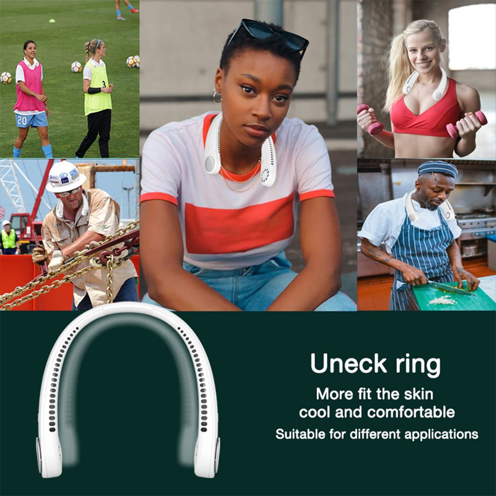 Portable 2-in-1 Neck Fan   BT Headphone U-shaped Hand-free