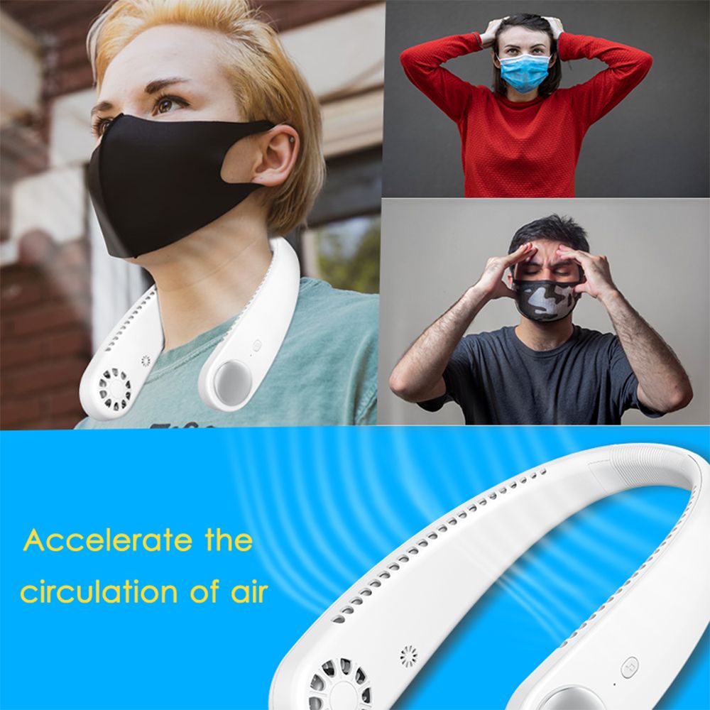 Portable 2-in-1 Neck Fan   BT Headphone U-shaped Hand-free