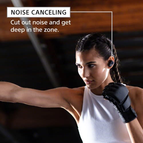 Wf-sp800n Wireless Sports In-ear Noise Canceling Headphones Alexa Voice Control - Black
