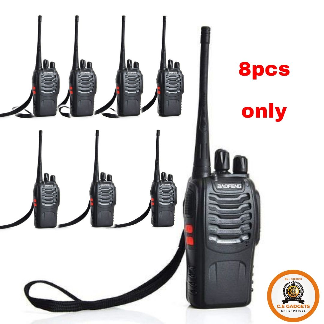 Office Walkie Talkie Radio BF-888S - 8 Pcs