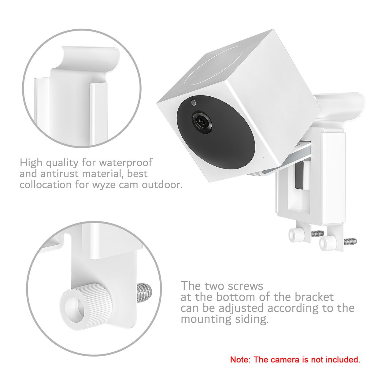 1Pack, Wall Plate Gutter Mount For Compatible With Wyze Cam