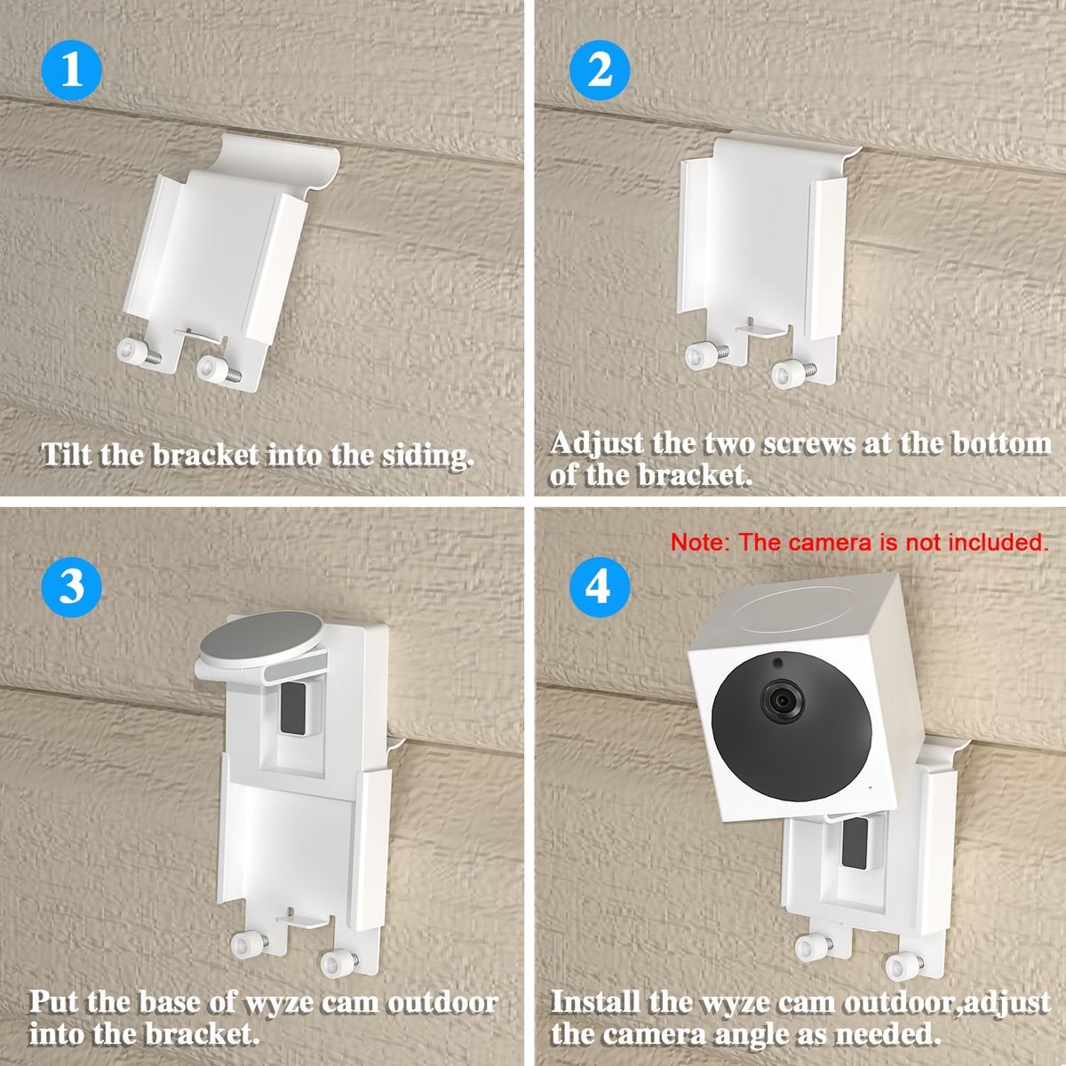 1Pack, Wall Plate Gutter Mount For Compatible With Wyze Cam