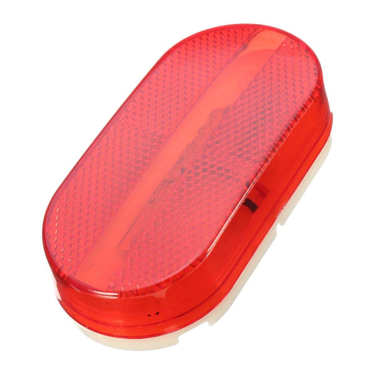 12 Pcs RED/AMBER Trailer RV Light 6LED 2 X 4 Surface Mount Clearance Marker