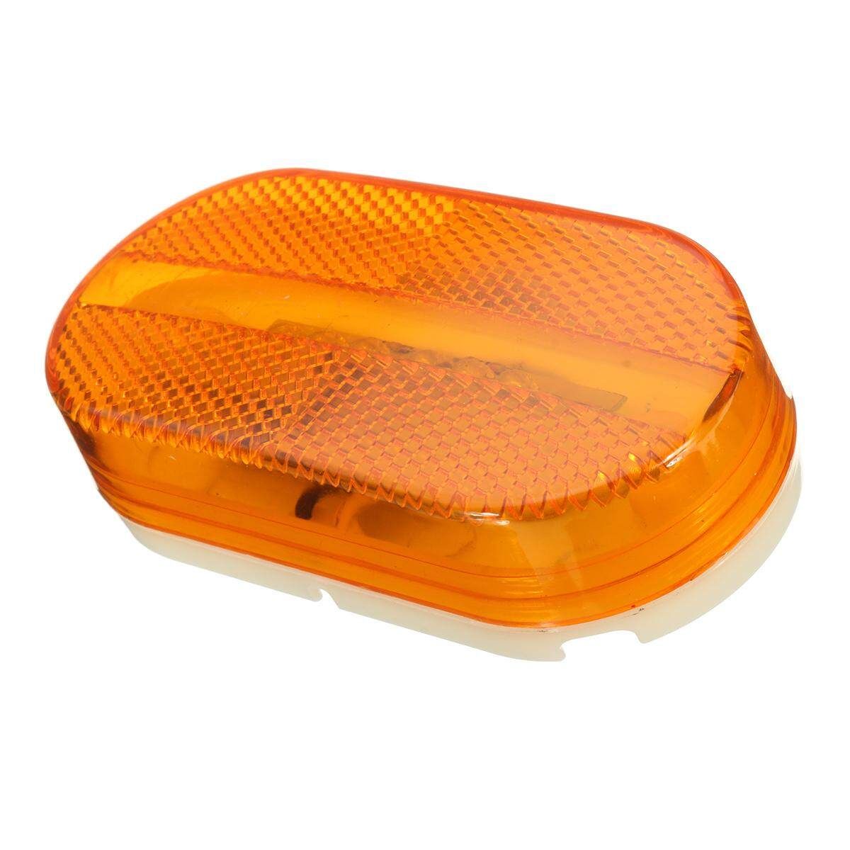 12 Pcs RED/AMBER Trailer RV Light 6LED 2 X 4 Surface Mount Clearance Marker