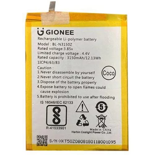 Replacement Battery For  Gionee S6s And M6 - 3150 mAh
