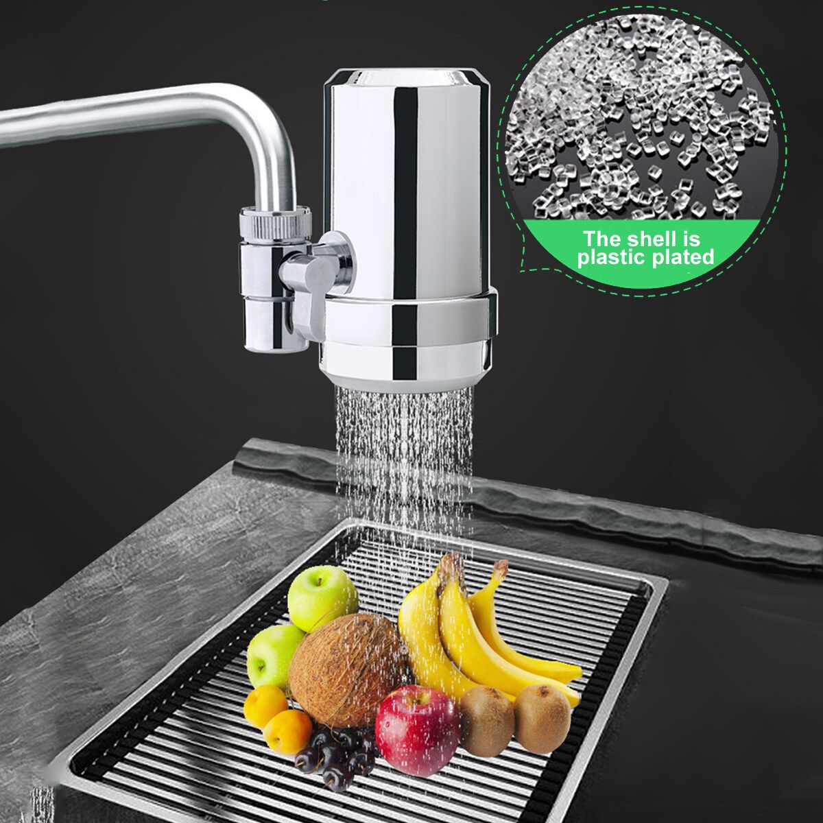 Kitchen Faucet Water Filter Tap Purifier Diatom Mud Ceramic Filte