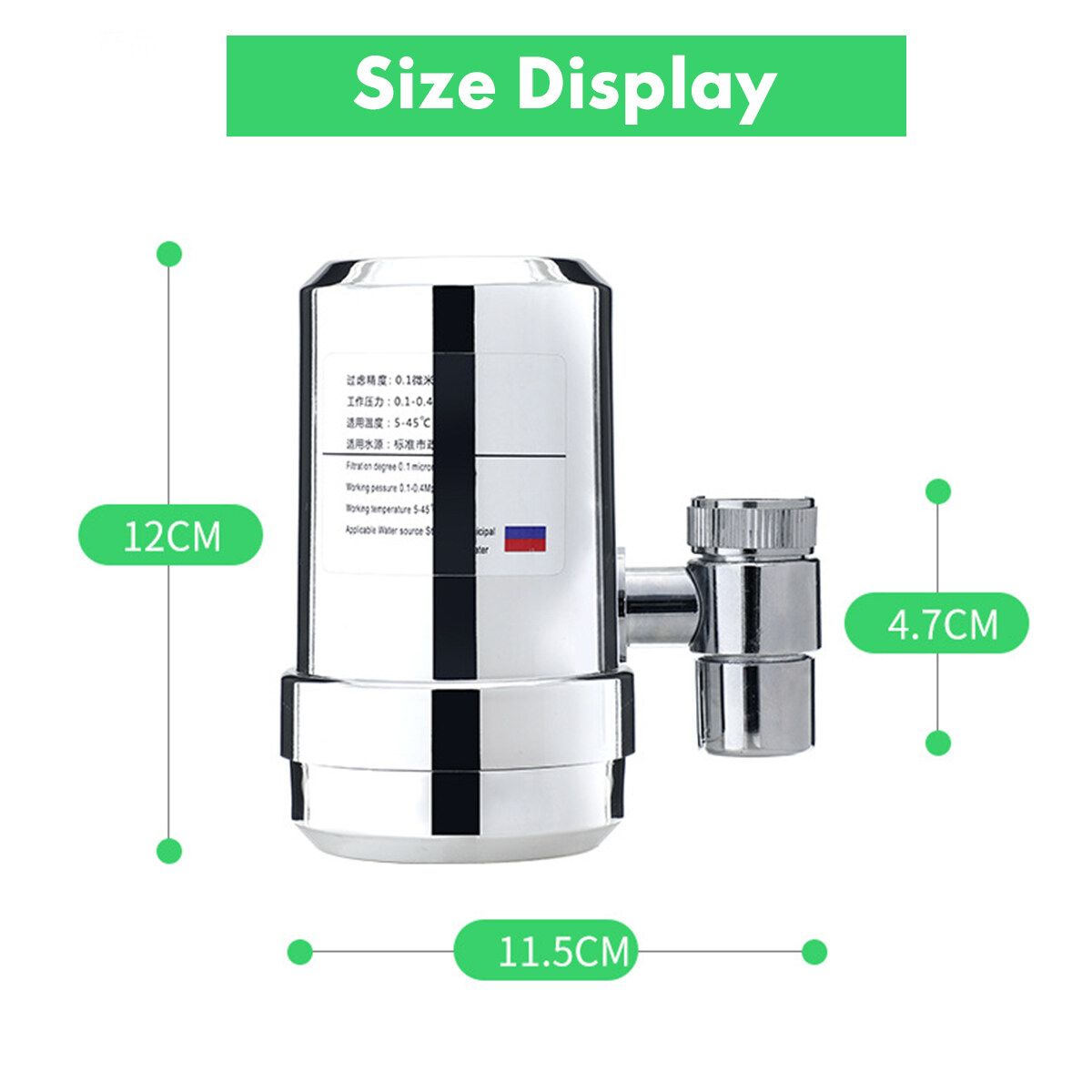 Kitchen Faucet Water Filter Tap Purifier Diatom Mud Ceramic Filte