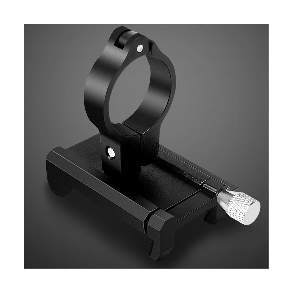 BENGGUO Anti- Universal Bicycle Bike Motorcycle Phone Holder 360°Rotating Mount Bracket Smart Mobile RacksTitanium