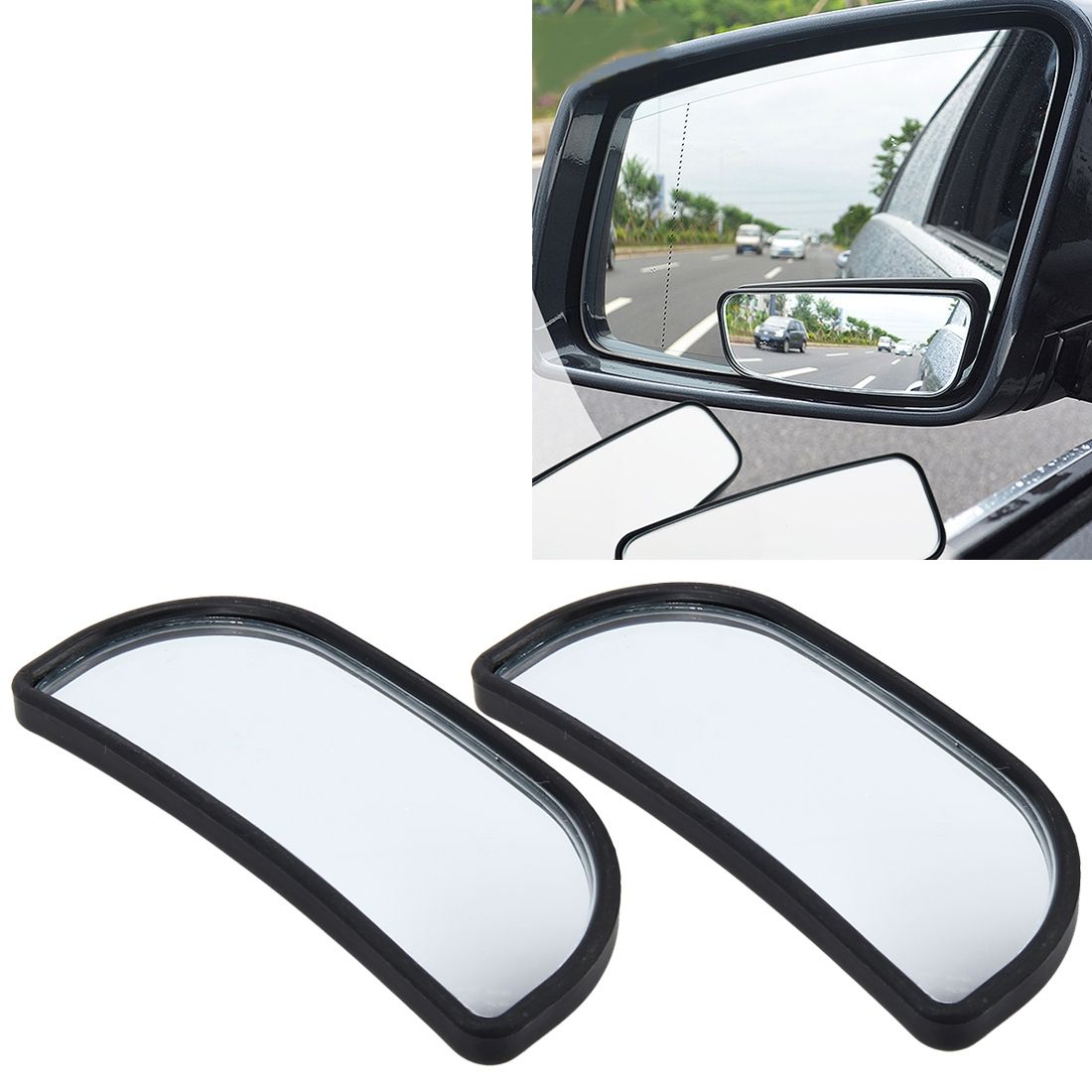 3R-066 2 PCS Car Truck Blind Spot Rear View Wide Angle Mirror Blind Spot Mirror Blind Spot And Wide Mirror, Size: 8.3*3.4cm