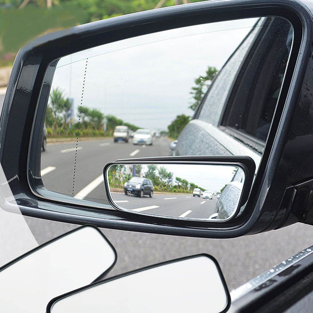 3R-066 2 PCS Car Truck Blind Spot Rear View Wide Angle Mirror Blind Spot Mirror Blind Spot And Wide Mirror, Size: 8.3*3.4cm