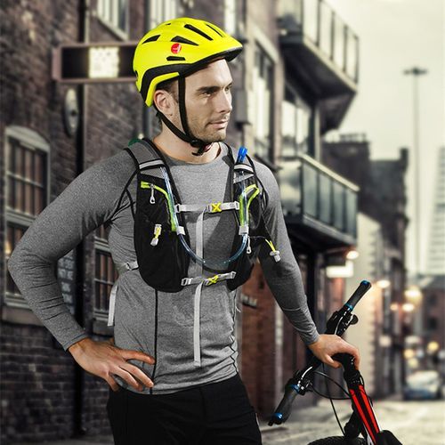 Professional Cycling Backpack MTB Riding Equipment Mochila Ciclismo Sacoche Velo Bolsa Bici Bicycle Backpack Bike Cycling Bags(#black Green Backpack)