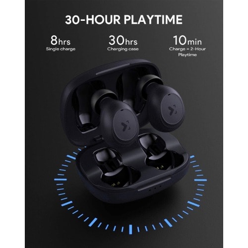 Ksound Wireless Earbuds With Charging Case, Touch Control- Waterproof- 20Hrs Playback