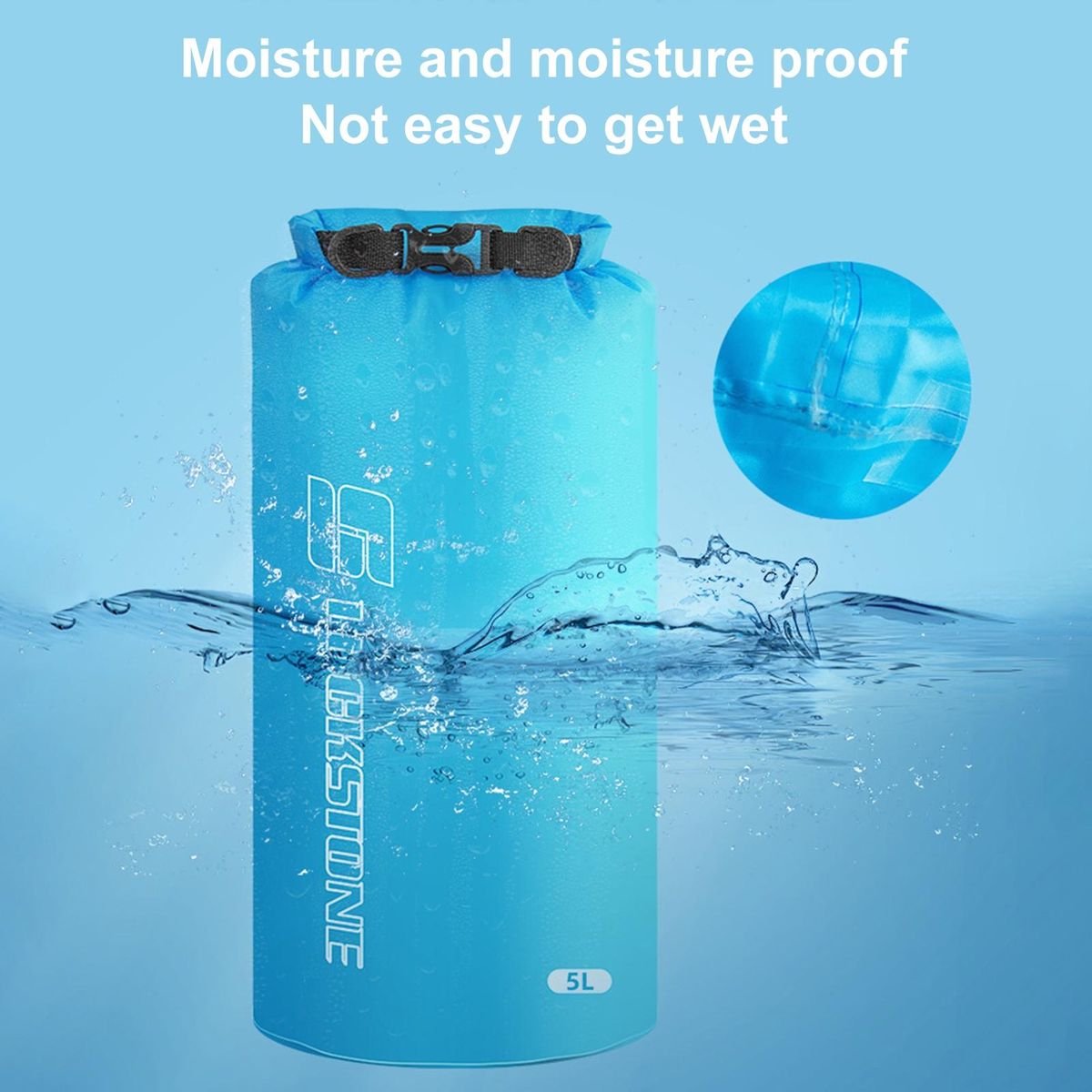 Boating Waterproof Bag Fitness Swimming Kayaking Phone Dry Sack Blue