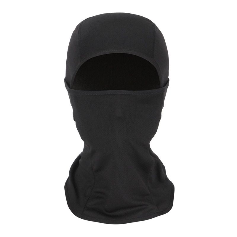Multicam Balaclava Full Face Scarf Mask Hiking Cycling Hunting Bike Military Head Cover Tactical Airsoft Cap Men A-Black